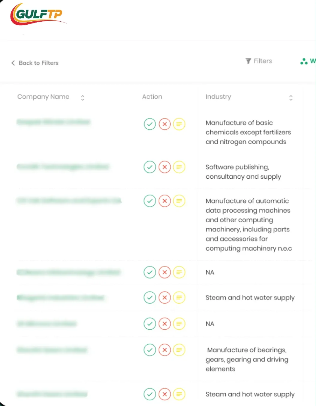 Platform UI Mockup